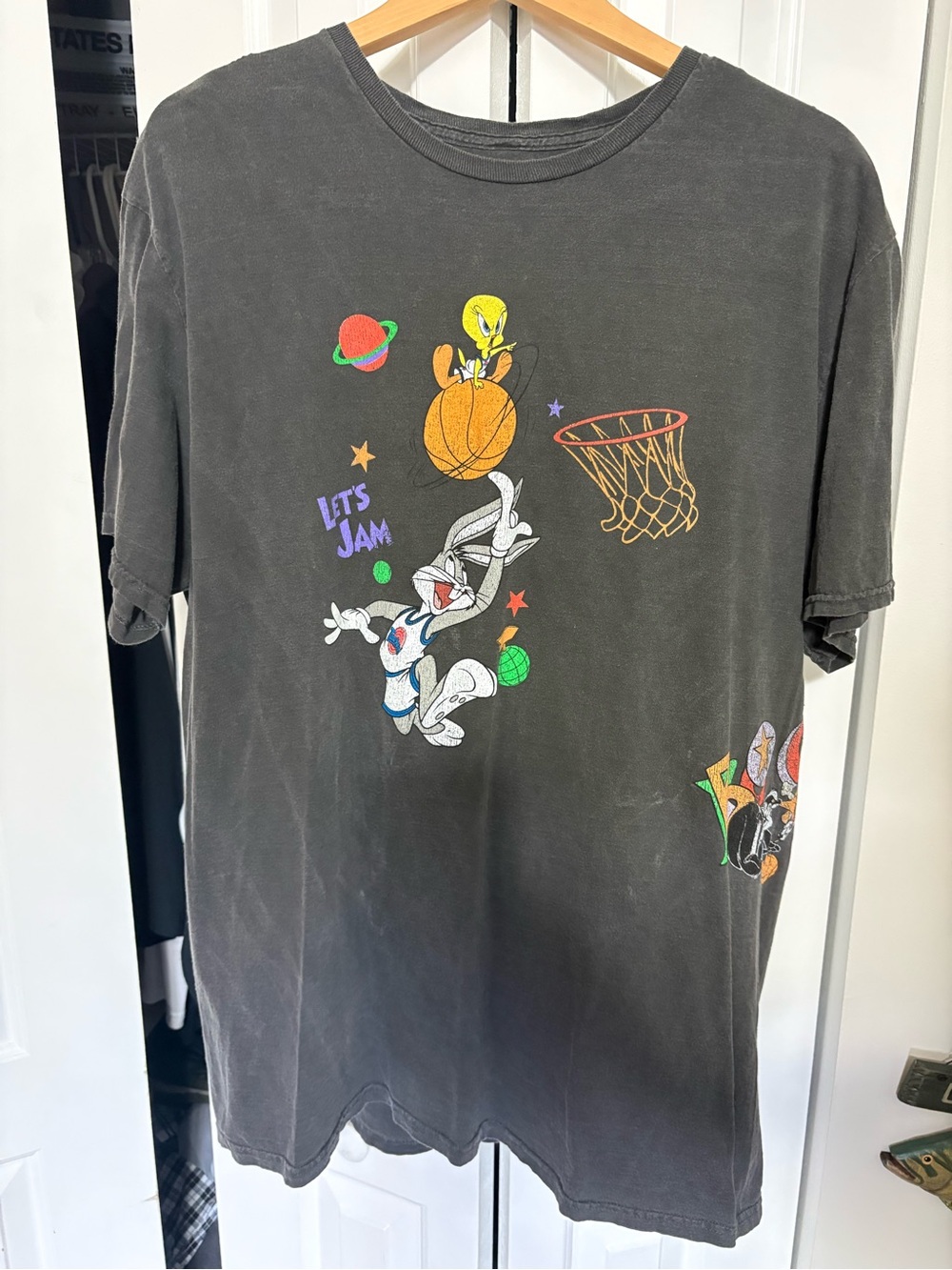 Men’s Space Jam T Shirt Looney Tunes XL